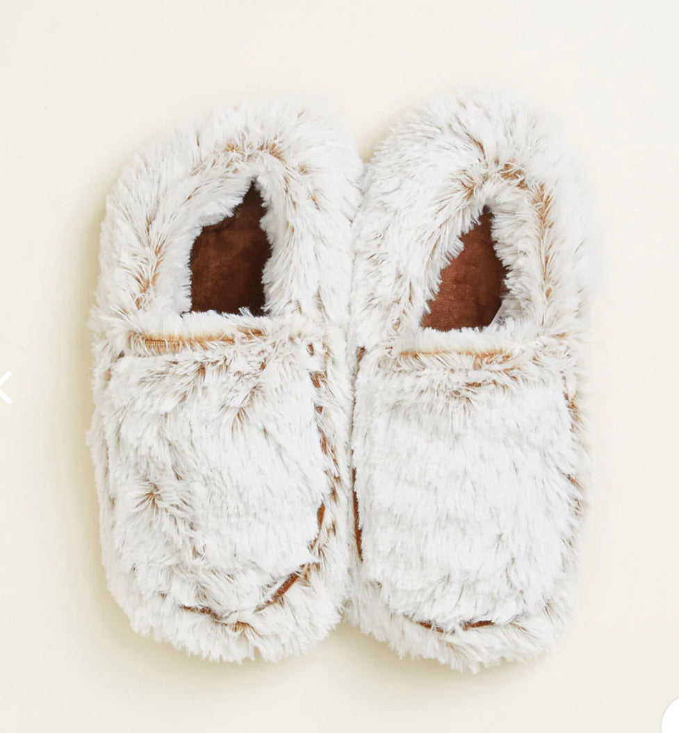 Marshmallow Brown Warmies Slippers