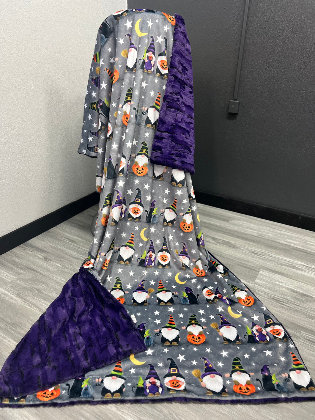 Halloween Gnomes on Purple Passion Forest Fox