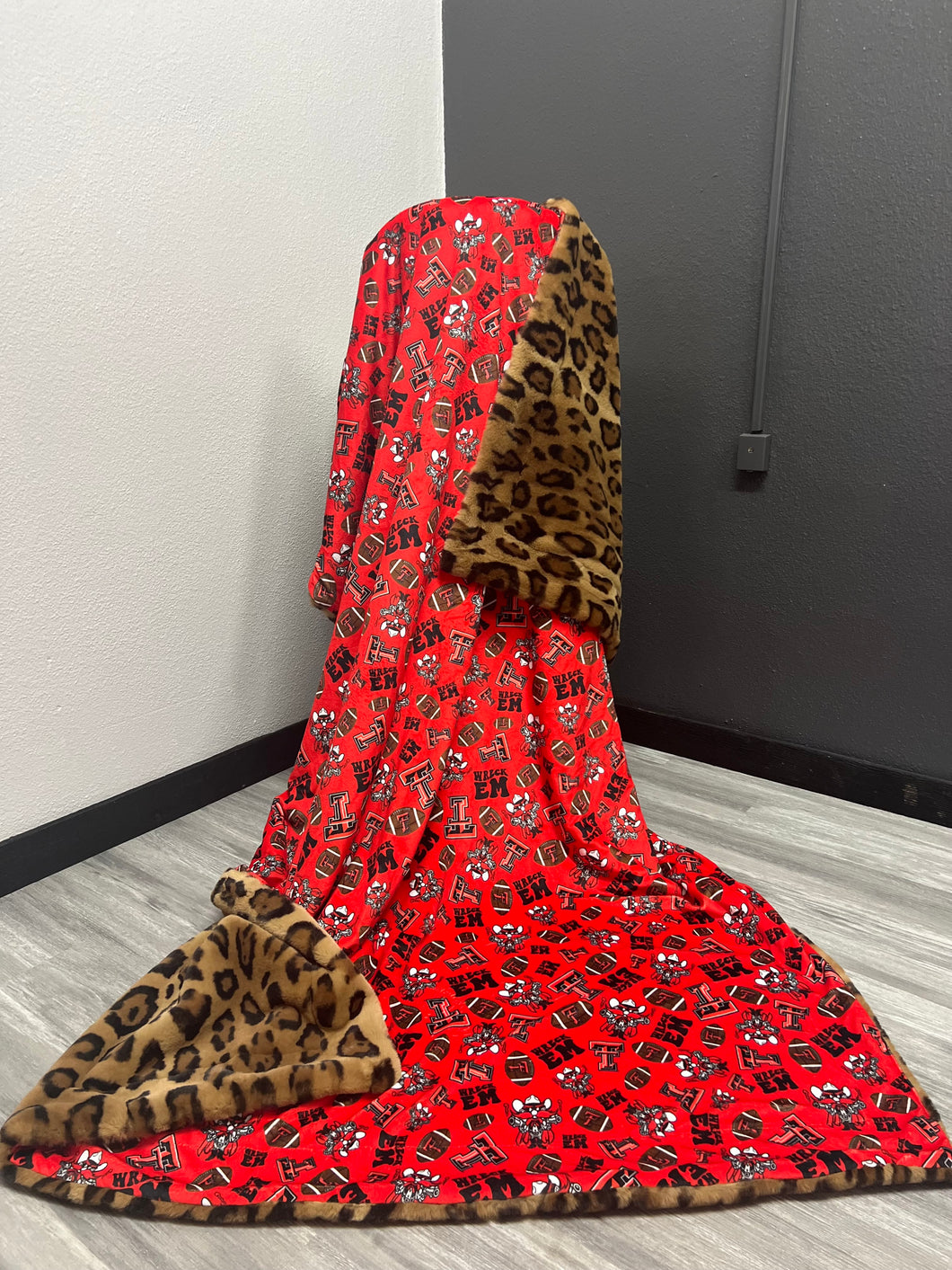 Texas Tech Print on Cognac Jag