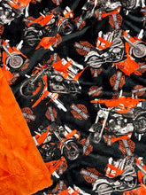 Load image into Gallery viewer, Harley Print on Tangerine Hide
