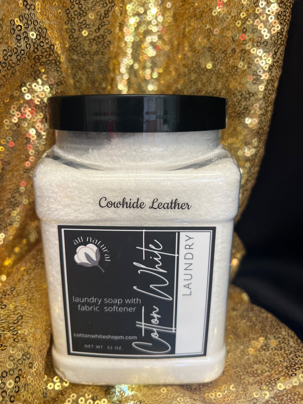 Cotton White Cowhide Leather Laundry Soap