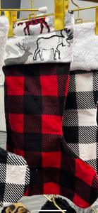 Red/Black Buffalo Check w/ Deer Stocking